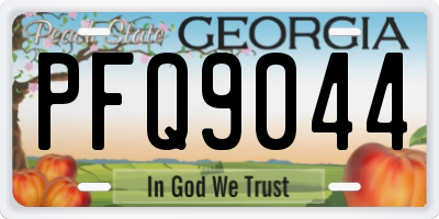 GA license plate PFQ9044