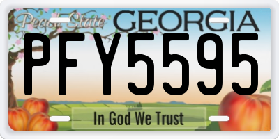 GA license plate PFY5595