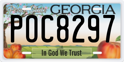 GA license plate POC8297