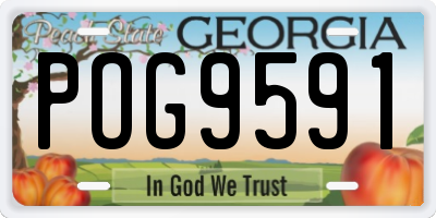 GA license plate POG9591