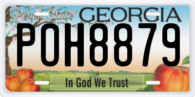 GA license plate POH8879