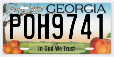 GA license plate POH9741