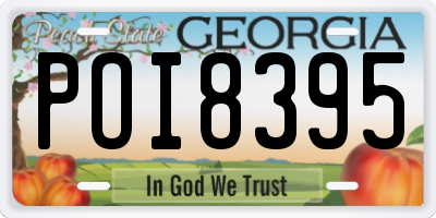 GA license plate POI8395