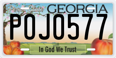 GA license plate POJ0577