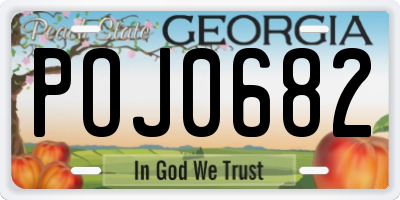 GA license plate POJ0682