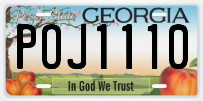 GA license plate POJ1110