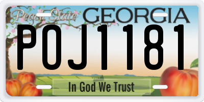 GA license plate POJ1181