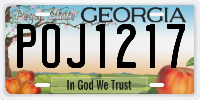 GA license plate POJ1217