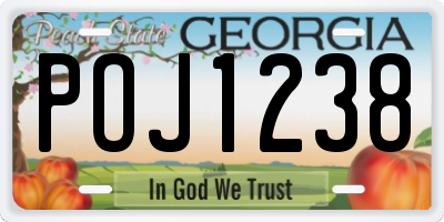 GA license plate POJ1238