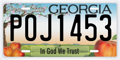 GA license plate POJ1453