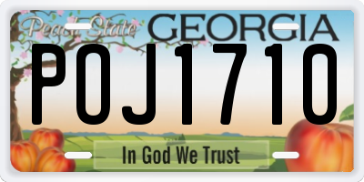 GA license plate POJ1710