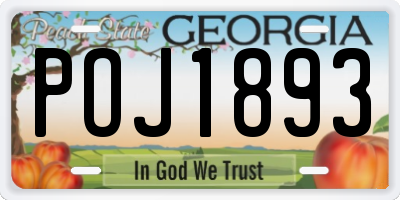 GA license plate POJ1893