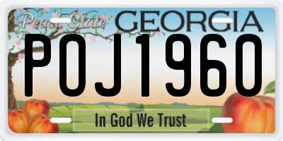 GA license plate POJ1960