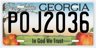 GA license plate POJ2036