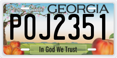 GA license plate POJ2351