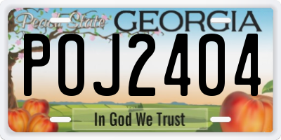 GA license plate POJ2404