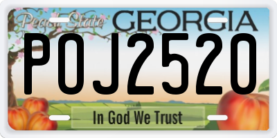 GA license plate POJ2520