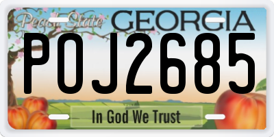 GA license plate POJ2685