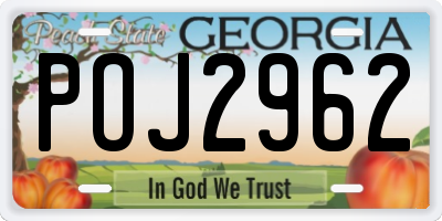 GA license plate POJ2962