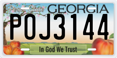 GA license plate POJ3144