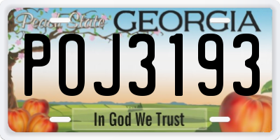 GA license plate POJ3193