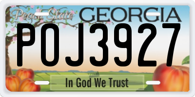 GA license plate POJ3927