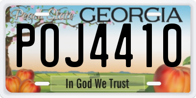 GA license plate POJ4410