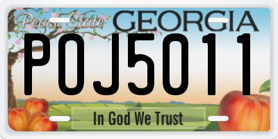 GA license plate POJ5011