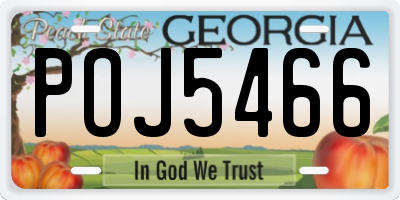 GA license plate POJ5466