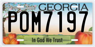 GA license plate POM7197