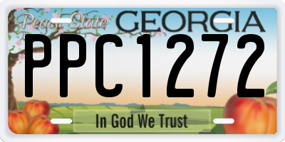 GA license plate PPC1272