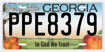 GA license plate PPE8379