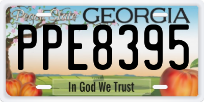 GA license plate PPE8395