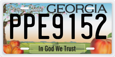 GA license plate PPE9152