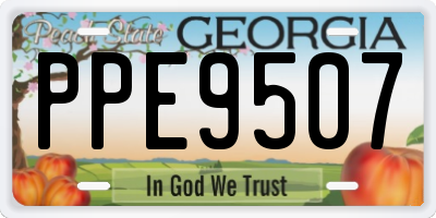 GA license plate PPE9507
