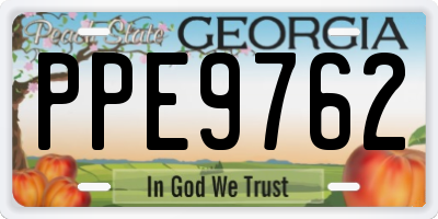 GA license plate PPE9762