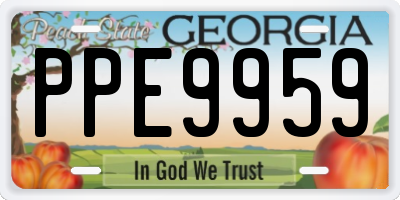 GA license plate PPE9959