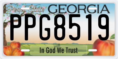 GA license plate PPG8519