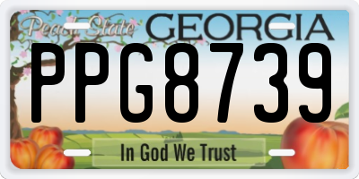 GA license plate PPG8739