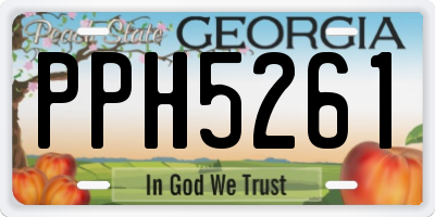 GA license plate PPH5261