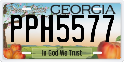 GA license plate PPH5577
