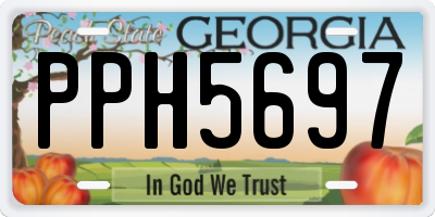 GA license plate PPH5697