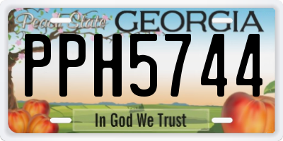 GA license plate PPH5744