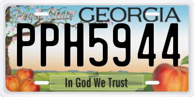 GA license plate PPH5944