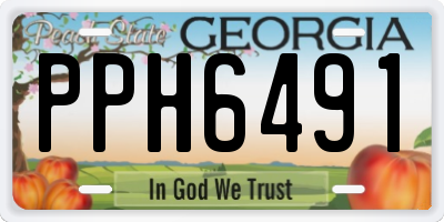 GA license plate PPH6491