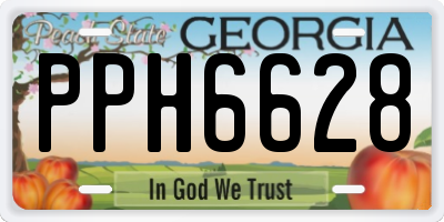 GA license plate PPH6628