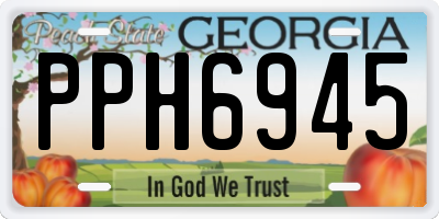 GA license plate PPH6945