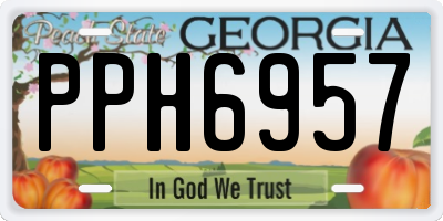 GA license plate PPH6957