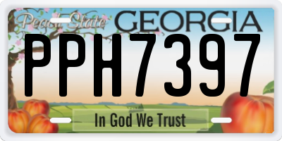 GA license plate PPH7397