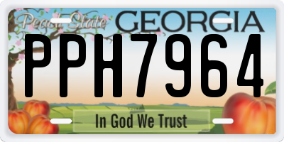 GA license plate PPH7964